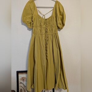 Cotton midi dress